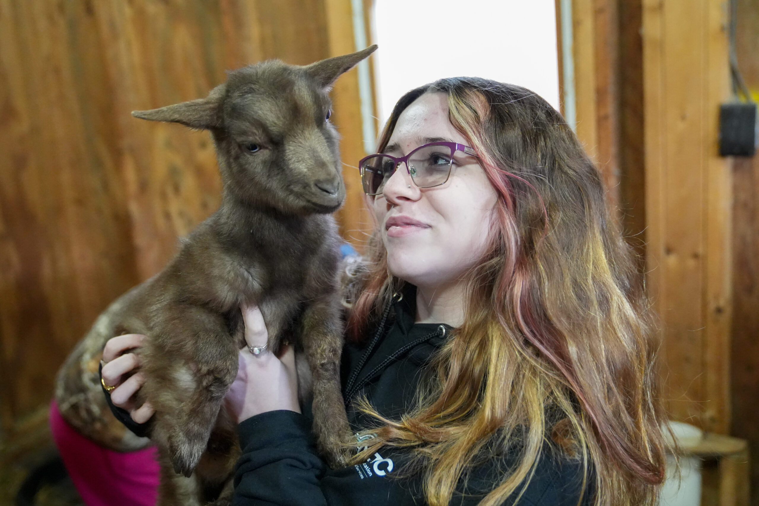 Photo of a Young Professional in the Animal Science Large Animal Production Program