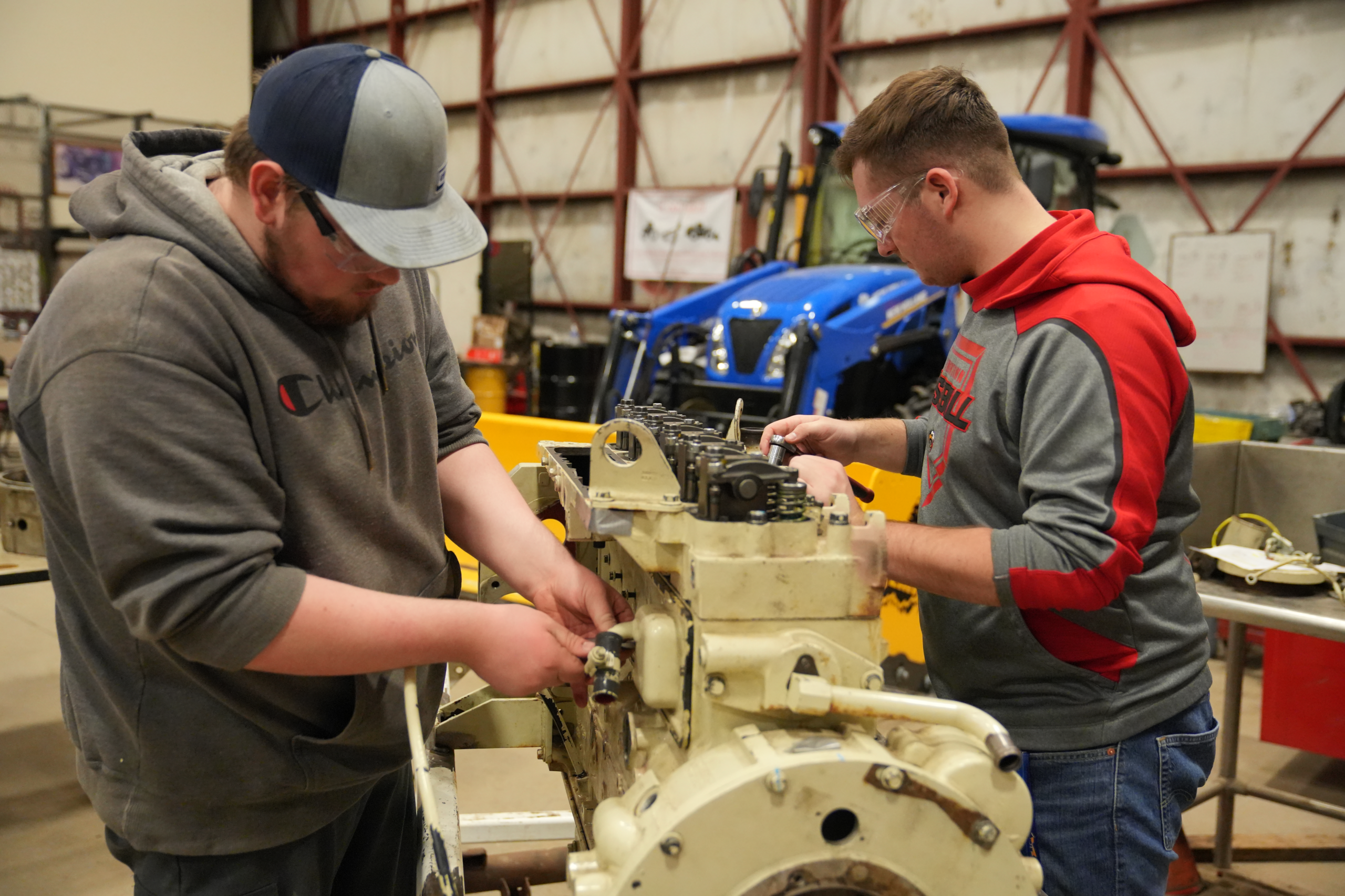Photo of a Young Professionals working on Heavy Equipment