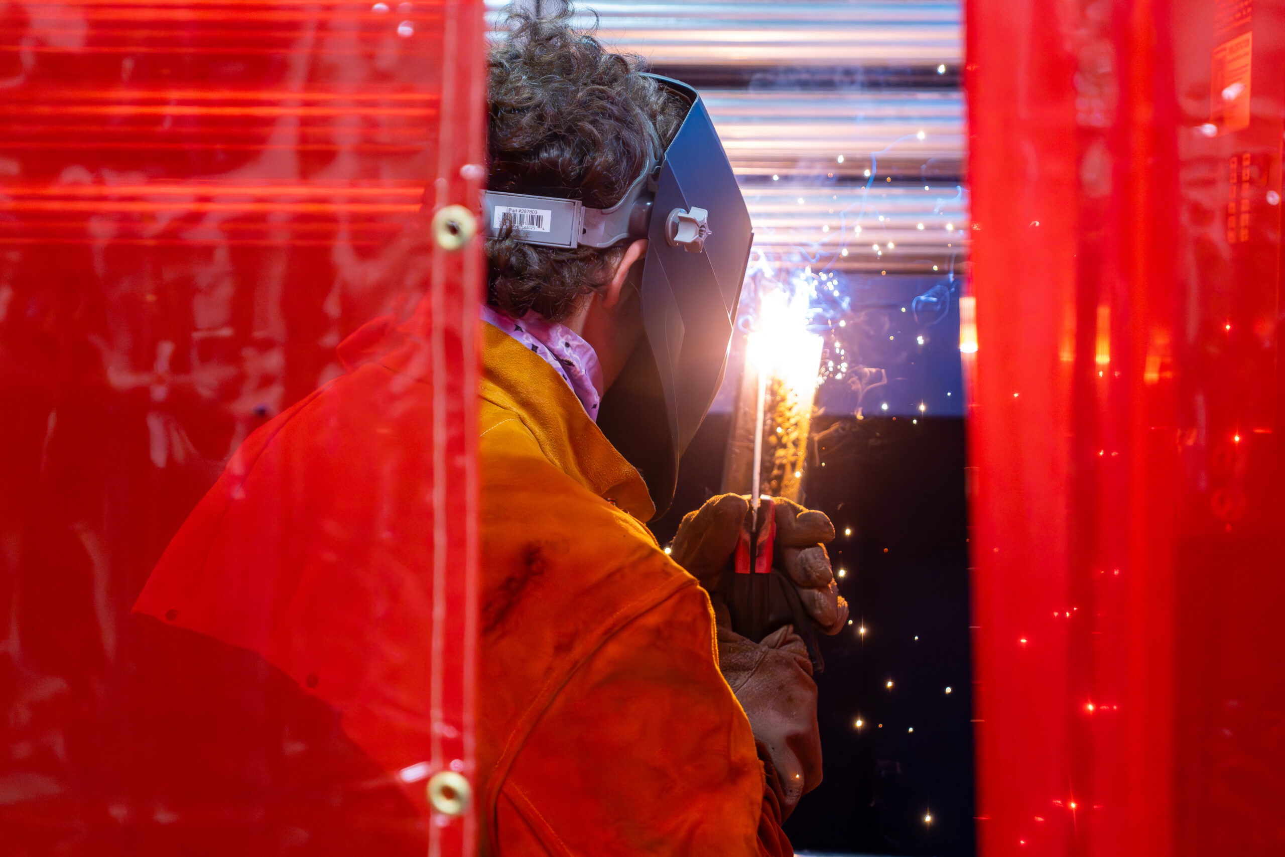 Photo of Young Professional learning new skills in the Welding Program